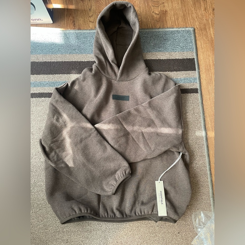 Fear of God Essentials Hoodie (Heather Wood)